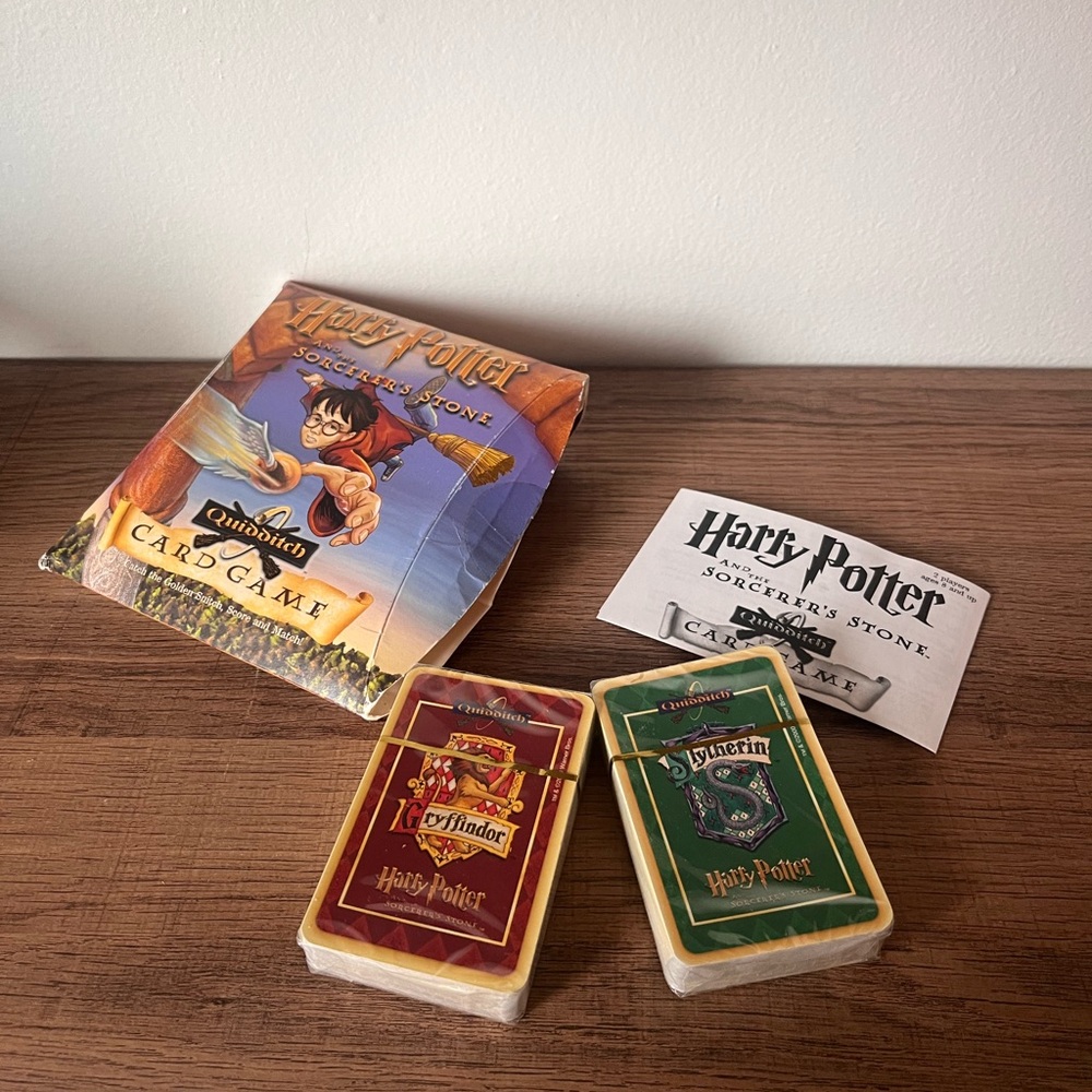Vtg 2000 Harry Potter & The Sorcerer's Stone Quidditch Card Game